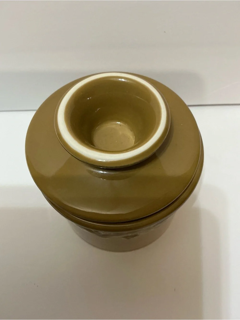 L Tremain The Original Butter Bell Crock Antique Collection Sienna Brown Mocha